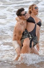 MARIAH CAREY in Swimsuit at a Beach in Maui 11/28/2016