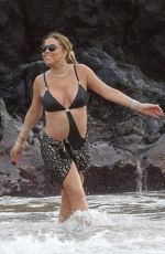 MARIAH CAREY in Swimsuit at a Beach in Maui 11/28/2016