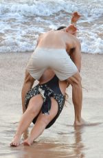 MARIAH CAREY in Swimsuit at a Beach in Maui 11/28/2016