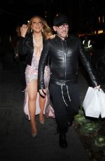 MARIAH CAREY Night Out in New York 12/01/2016