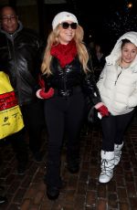 MARIAH CAREY Out for Shopping in Aspen 12/23/2016