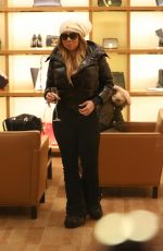 MARIAH CAREY Out for Shopping in Aspen 12/23/2016