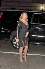 MARIAH CAREY Out in New York 12/06/2016