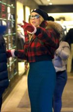 MARIAH CAREY Shopping at Ermenegildo Zegna and Dolce & Gabbana in Aspen 12/24/2016