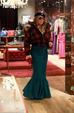 MARIAH CAREY Shopping at Ermenegildo Zegna and Dolce & Gabbana in Aspen 12/24/2016