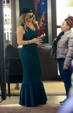 MARIAH CAREY Shopping at Ermenegildo Zegna and Dolce & Gabbana in Aspen 12/24/2016