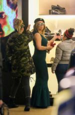 MARIAH CAREY Shopping at Ermenegildo Zegna and Dolce & Gabbana in Aspen 12/24/2016