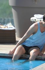 MARNIE SIMPSON in Swimuit at a Pool in Mexico 12/21/2016