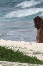 MARY KATE ROBERTSON in Swimsuit on the Beach in Tulum 12/04/2016