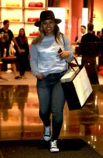 MECHELLE EPPS Out Shopping on Rodeo Drive in Los Angeles 12/22/2016