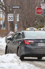 MEGHAN MARKLE Gets a Royal Taxi in Toronto 12/20/2016