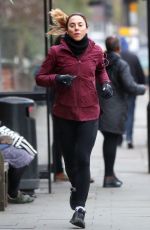 MELEANIE CHISHOLM Out for a Morning Run in London 12/18/2016