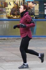 MELEANIE CHISHOLM Out for a Morning Run in London 12/18/2016