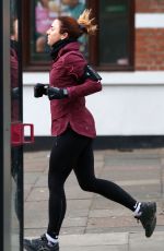 MELEANIE CHISHOLM Out for a Morning Run in London 12/18/2016