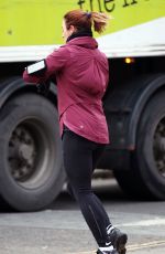 MELEANIE CHISHOLM Out for a Morning Run in London 12/18/2016