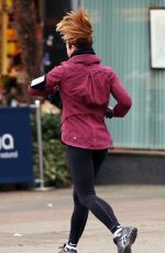 MELEANIE CHISHOLM Out for a Morning Run in London 12/18/2016