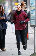 MELEANIE CHISHOLM Out for a Morning Run in London 12/18/2016