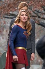 MELISSA BENOIST on the Set of 