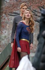 MELISSA BENOIST on the Set of 