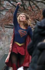 MELISSA BENOIST on the Set of 
