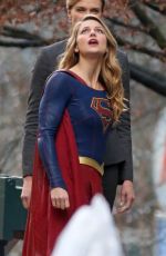 MELISSA BENOIST on the Set of 