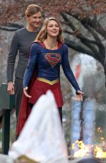 MELISSA BENOIST on the Set of 