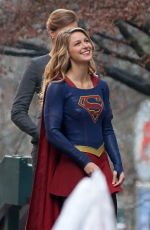 MELISSA BENOIST on the Set of 