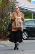 MENA SUVARI Shopping at Bristol Farms in West Hollywood 12/23/2016