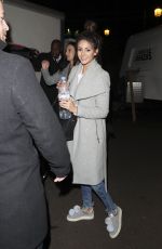 MICHELLE KEEGAN Leaves a Recording Studio in London 12/15/2016