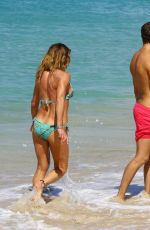 MICHELLE LINEKER in Bikini on the Beach in Barbados 12/28/2016