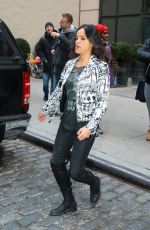 MICHELLE RODRIGUEZ Leaves Her Hontel in New York 12/12/2016