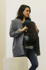 MILA KUNIS Out in Century City 12/31/2016