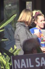 MILEY CYRUS and Liam Hemsworth Out for Lunch in Malibu 12/07/2016