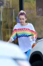 MILEY CYRUS Out and About in Los Angeles 12/14/2016