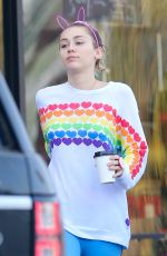MILEY CYRUS Out and About in Los Angeles 12/14/2016
