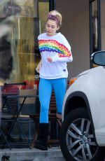 MILEY CYRUS Out and About in Los Angeles 12/14/2016
