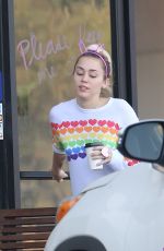 MILEY CYRUS Out and About in Los Angeles 12/14/2016