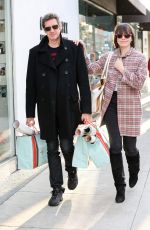 MILLA JOVOVICH Out Shopping in Beverly Hills 12/22/2016