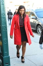 MINDY KALING on the Set of 