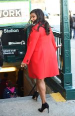 MINDY KALING on the Set of 