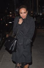 MYLEENE KLASS Leaves Hakkasan Restaurant in London 11/30/2016