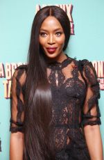NAOMI CAMPBELL at Opening Night of ABbronx Tale at Longacre Theatre in New York 12/01/2016
