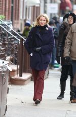 NAOMI WATTS on the Set of 