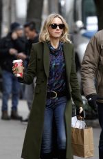 NAOMI WATTS on the Set of 