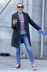 NAOMI WATTS Walks Her Dog Out in New York 12/25/2016