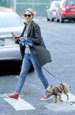 NAOMI WATTS Walks Her Dog Out in New York 12/25/2016