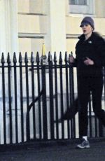 NICOLE KIDMAN Out Jogging in London 12/14/2016