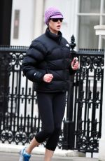 NICOLE KIDMAN Out Jogging in London 12/15/2016