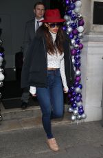 NICOLE SCHERZINGER Leaves Her Hotel in London 12/02/2016