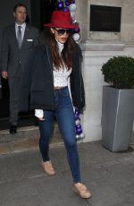 NICOLE SCHERZINGER Leaves Her Hotel in London 12/02/2016